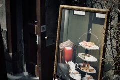 カフェの独特な看板