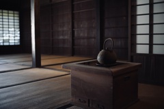 火鉢のある風景
