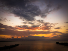 真夏の夕景…