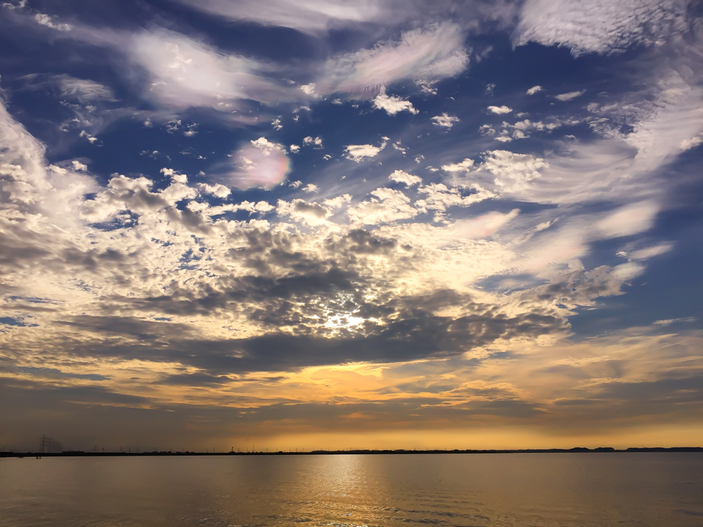 水と空と雲…