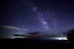 鳥海山麓で　天の川