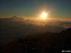 唐松岳から　ご来光