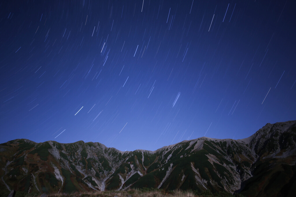 立山の稜線から