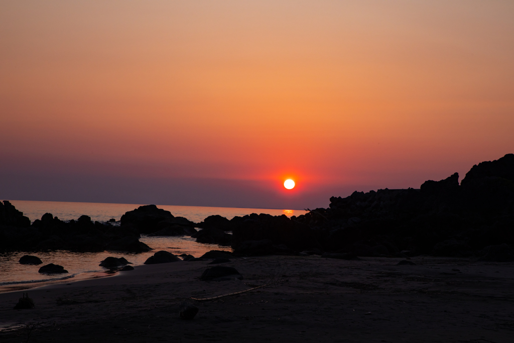 5月１８日の夕日