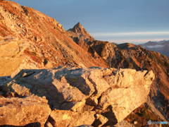 南岳から見た槍ケ岳