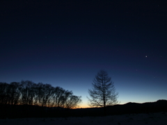 冬の夜明け前