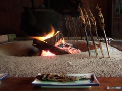 嘉門小屋のイワナ