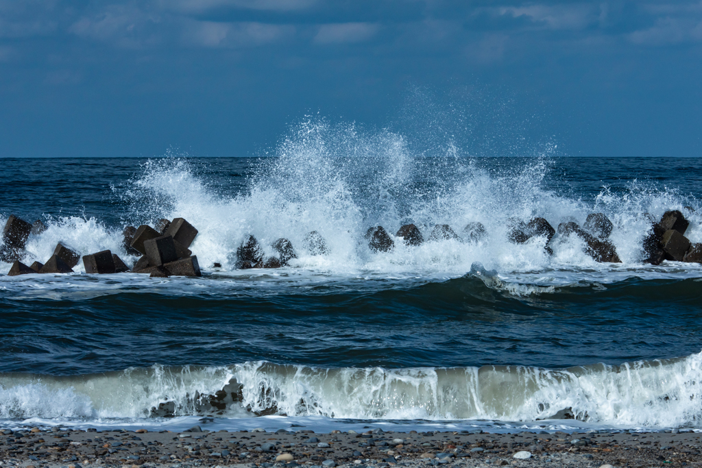 日本海の海岸