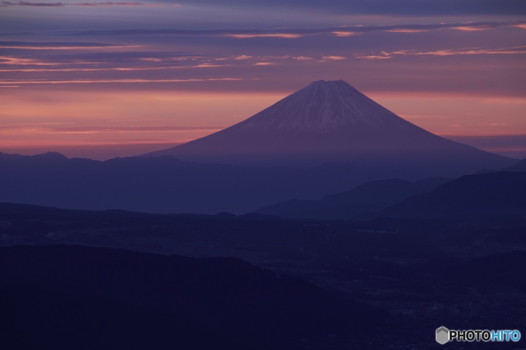 高ボッチ高原の富士