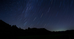 天蓋山の　夜空