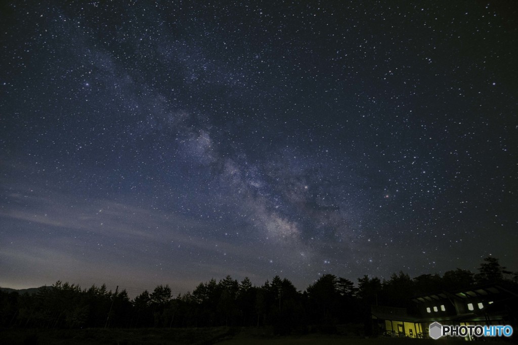 ハーバルパークからの天の川