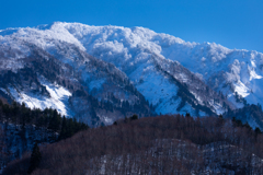 山頂の雪景色