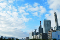 早朝にて