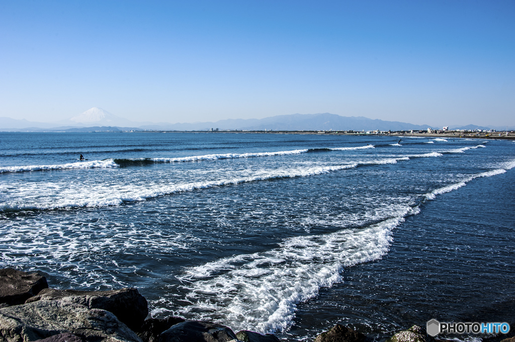 冬の湘南（片瀬海岸）