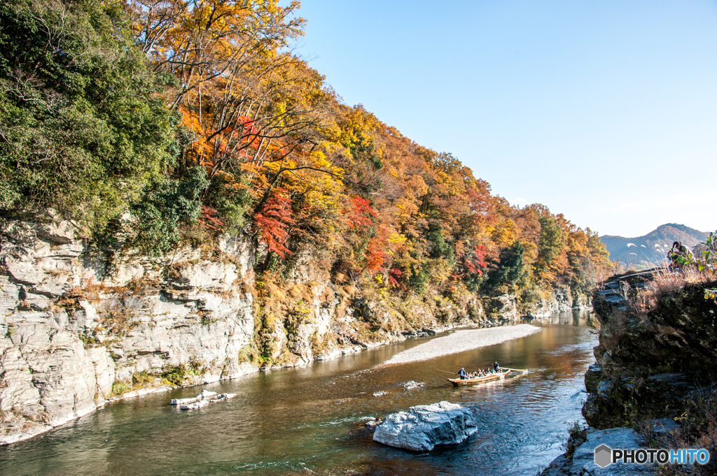 渓流の紅葉2
