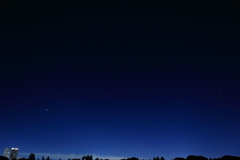 夜明け前の明るい星達