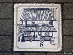 歩道のタイル