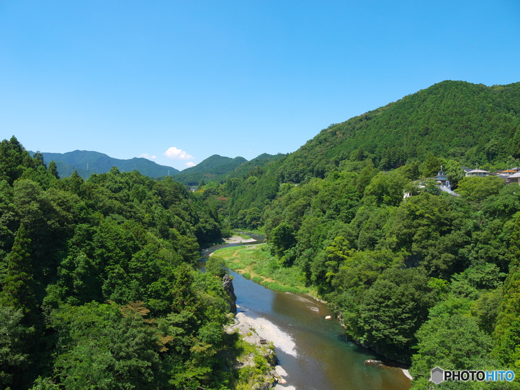 奥多摩、青梅の山と多摩川