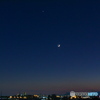 夕月と宵の明星