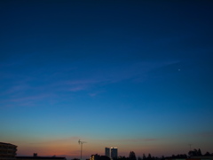 明けの明星と夜明け