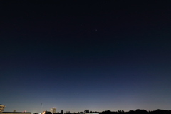 明けの明星と木星