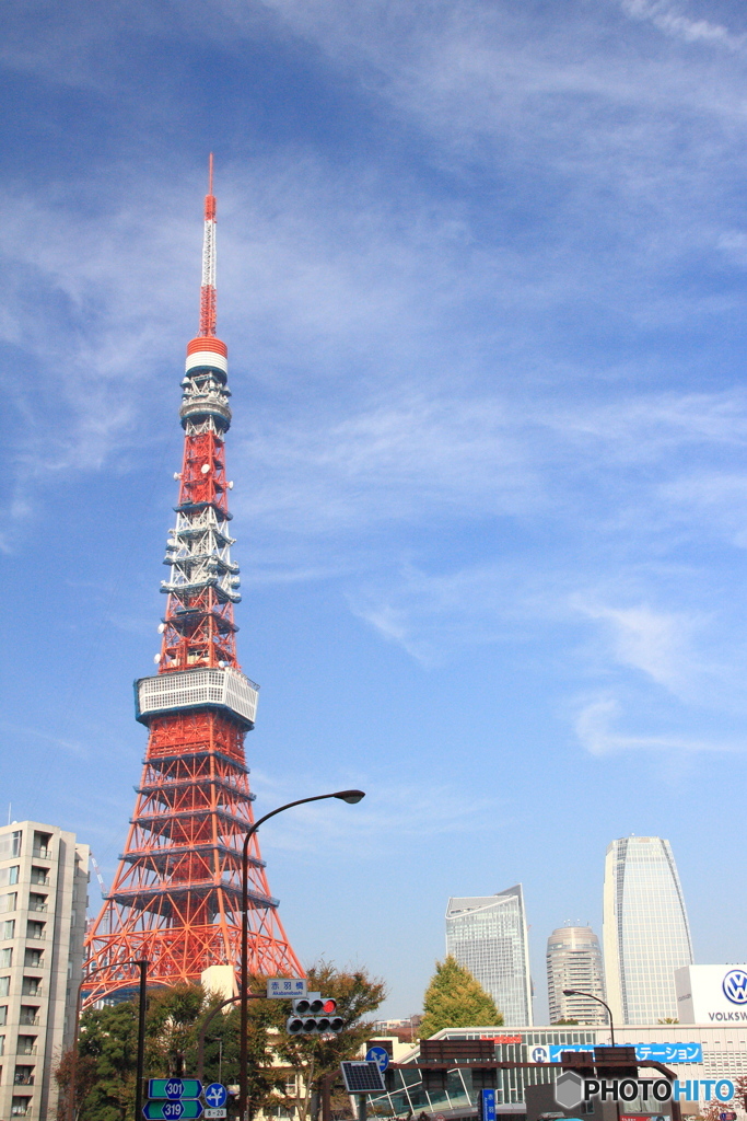 赤羽橋から見る東京タワー