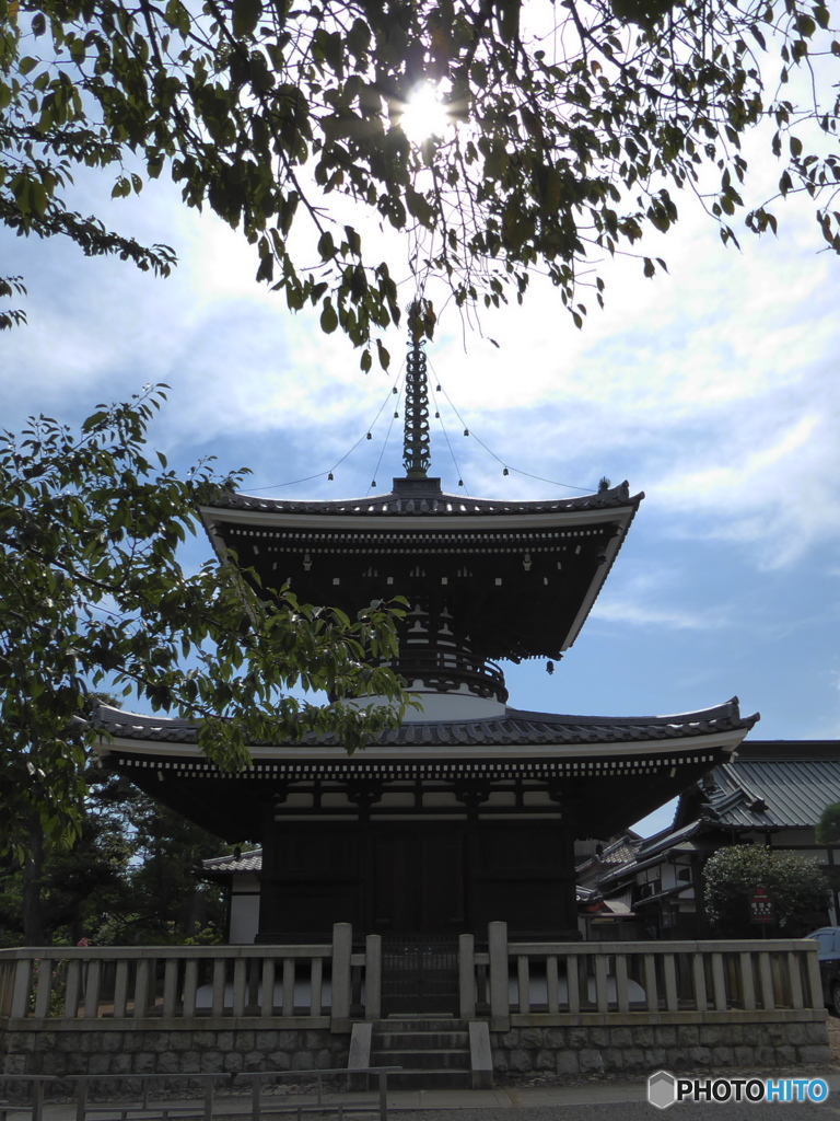 護国寺の多宝塔　