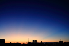 明けの明星と夜明け