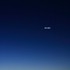二十六夜の月と明けの明星