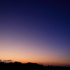 残月と夜明け
