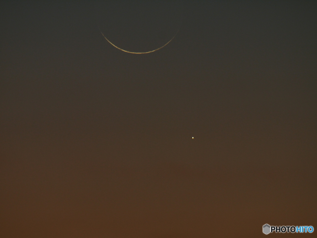 月齢28.4の月と水星