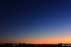 夕焼けと宵の明星