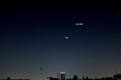 明けの明星と木星