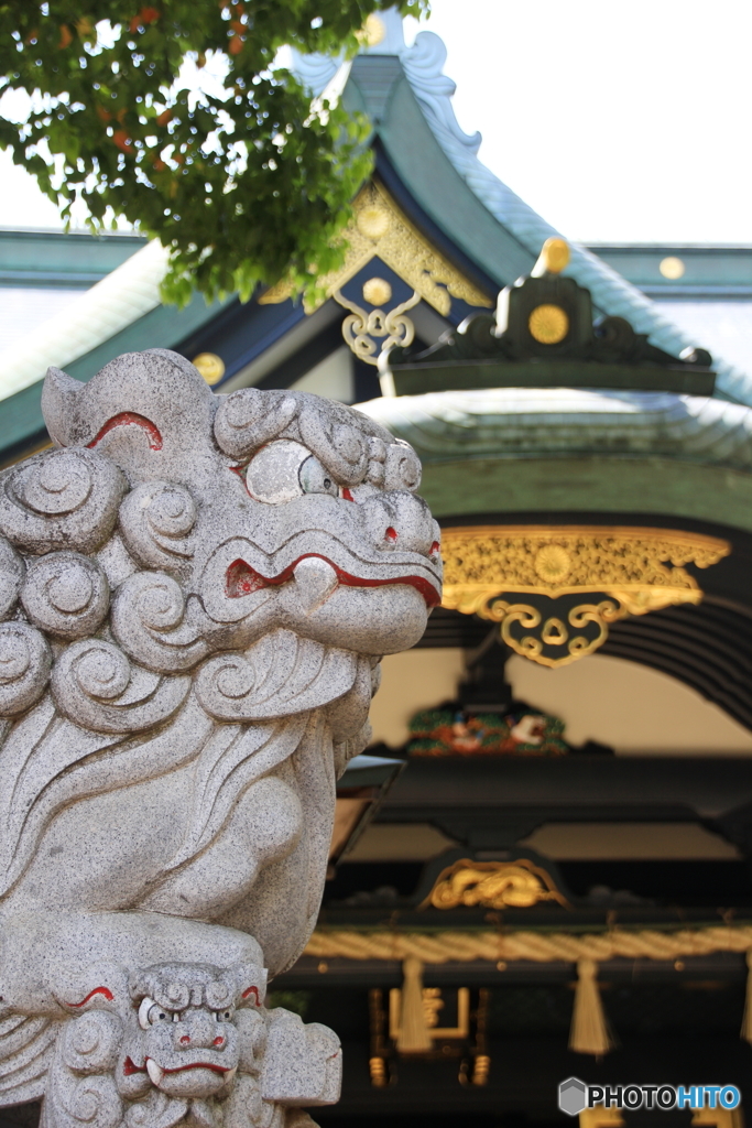 穴八幡宮の狛犬2