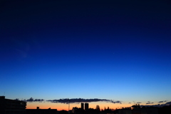 爽やかな夜明け