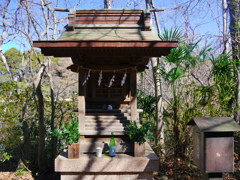 三宝寺池の水神様