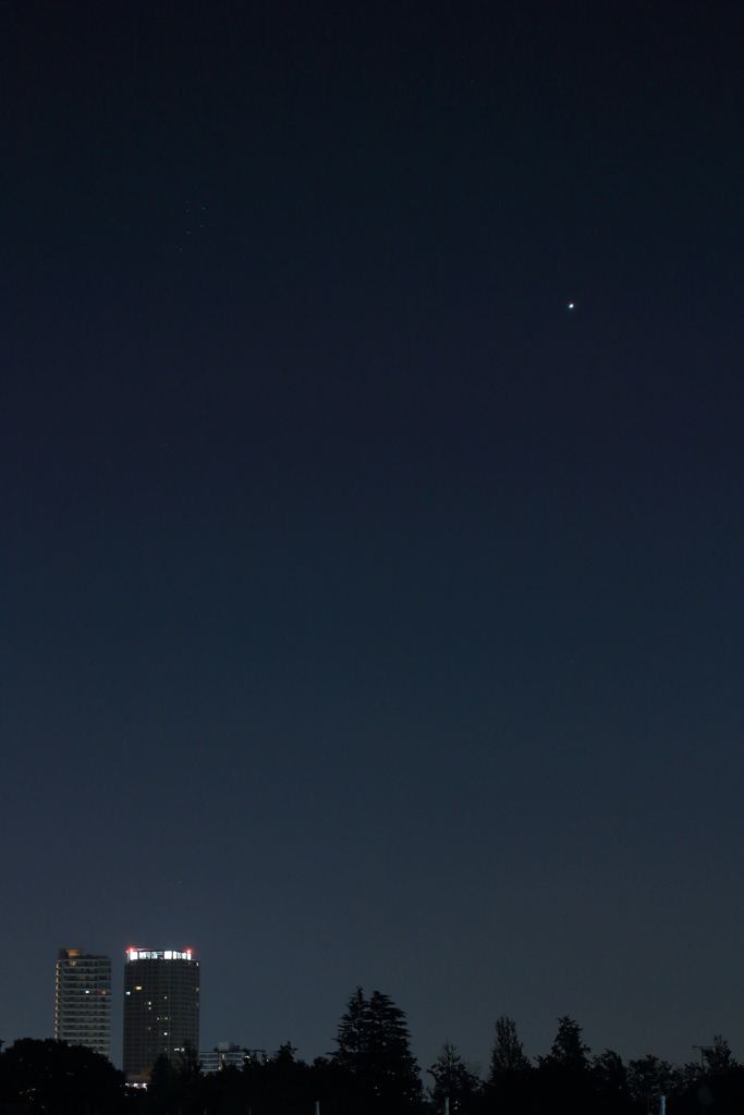 明けの明星と夜明け