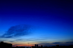 明けの明星と夜明け