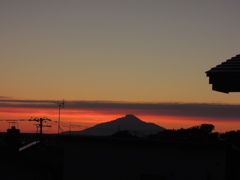 夕刻のシルエット