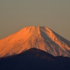 富士山 1日の始まりに赤富士