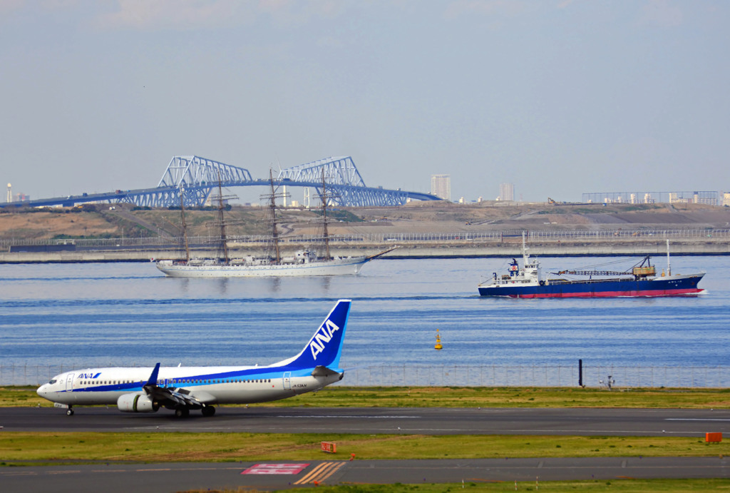 羽田沖の風景