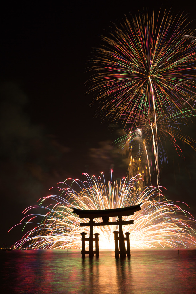 宮島水中花火大会5