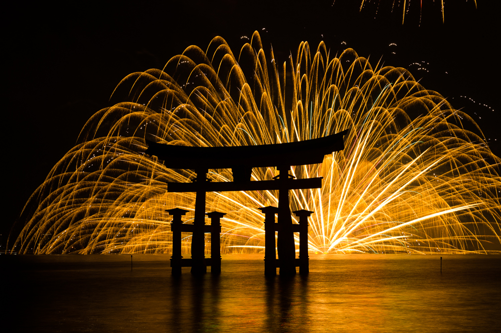 宮島水中花火大会4