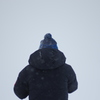 雪の中