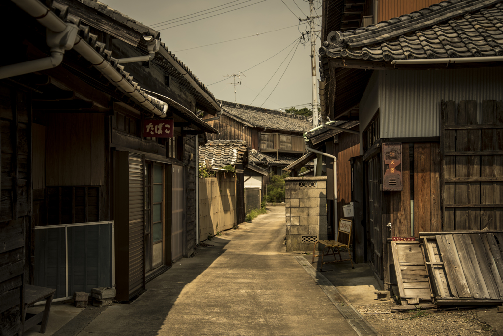 島の町並み