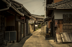 島の町並み