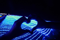 blue heart.
