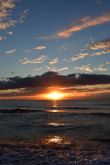 亀の脇の夕日②