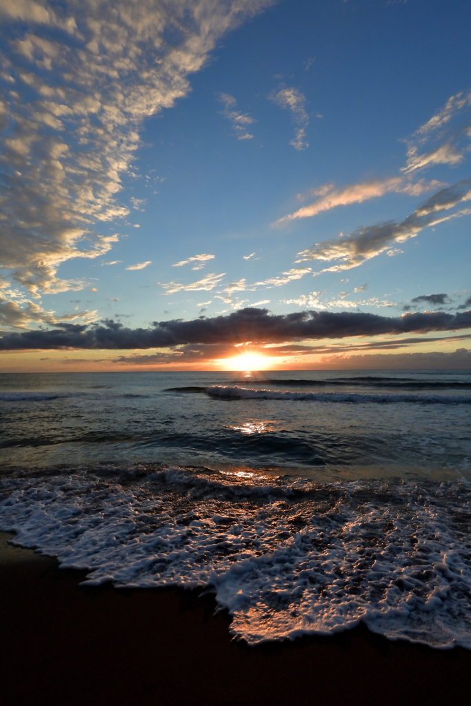 亀の脇の夕日①
