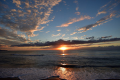 亀の脇の夕日③